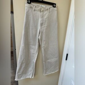 Zara high waisted marine straight jeans